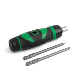 KWT-201-01 Ratchet Screwdriver Handle with PH2 and SL5 Bits