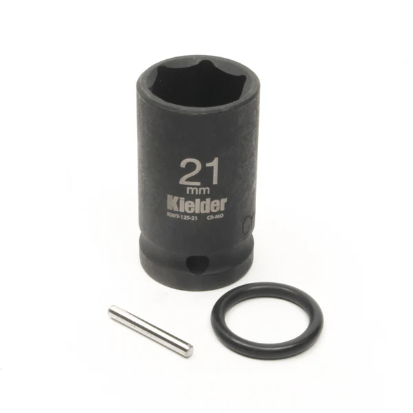 KWT-125-PO 1/2" 21mm Impact Socket (52mm Long) + Pin & O-Ring
