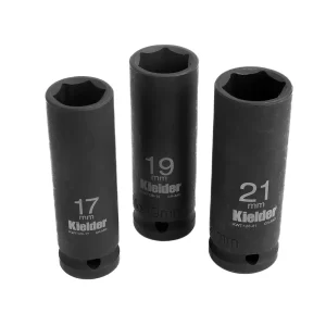 KWT-126 1/2" Deep Impact Socket Set 17, 19, 21mm (3pc)