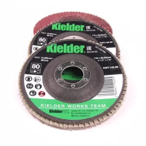 KWT-145 115mm 80 Grit Flap Disc for Angle Grinder 3 Pack